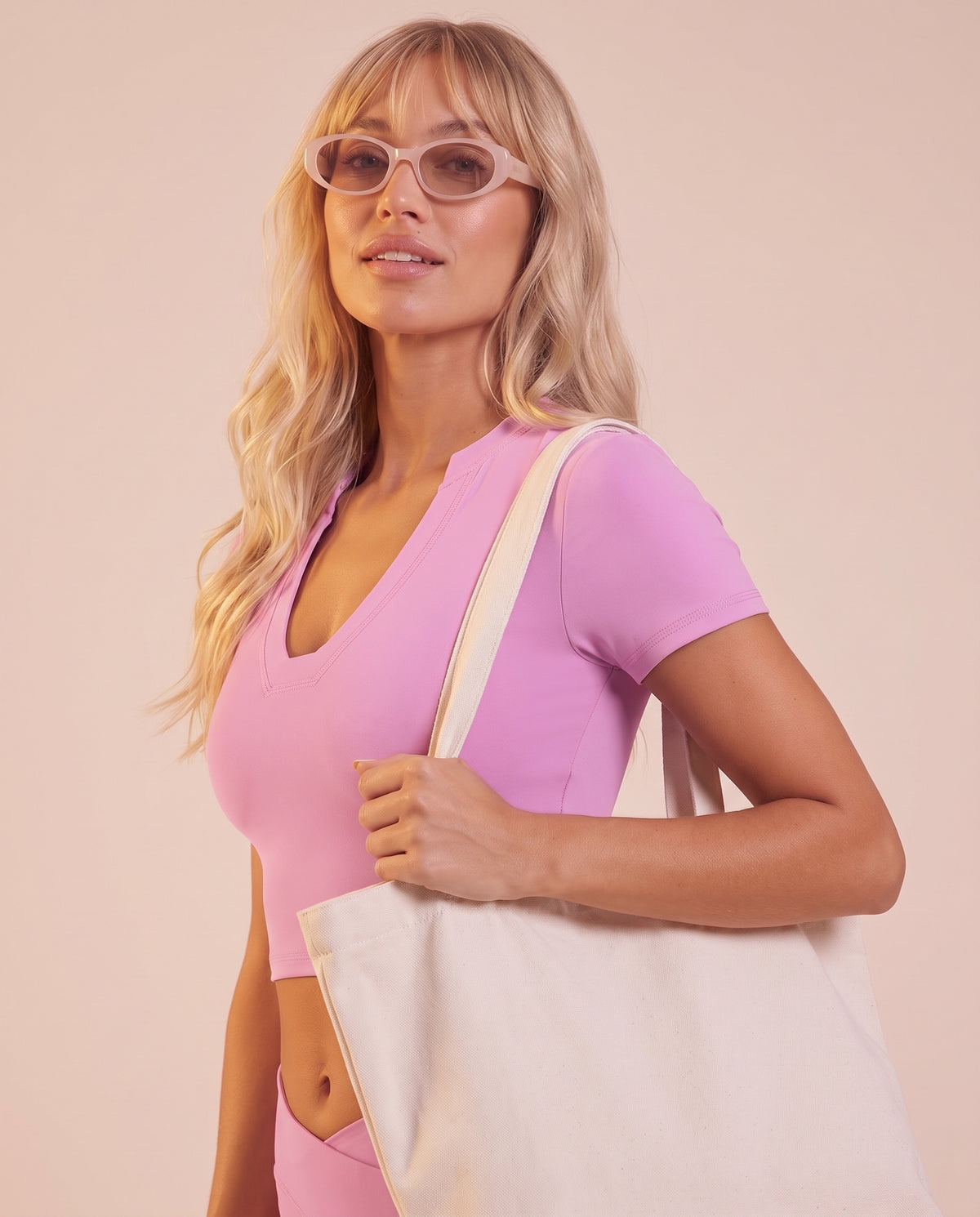 "Base" v-neck t-shirt