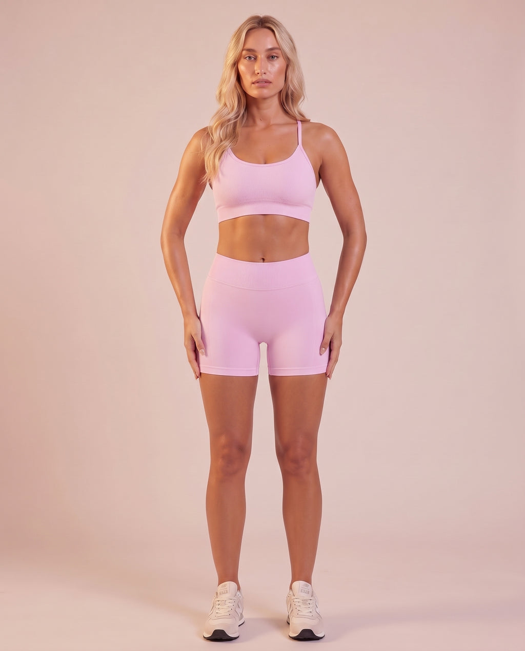 "Base" high-waist scrunch shorts