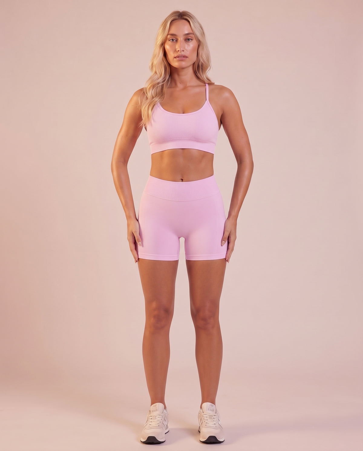 "Base" high-waist scrunch shorts