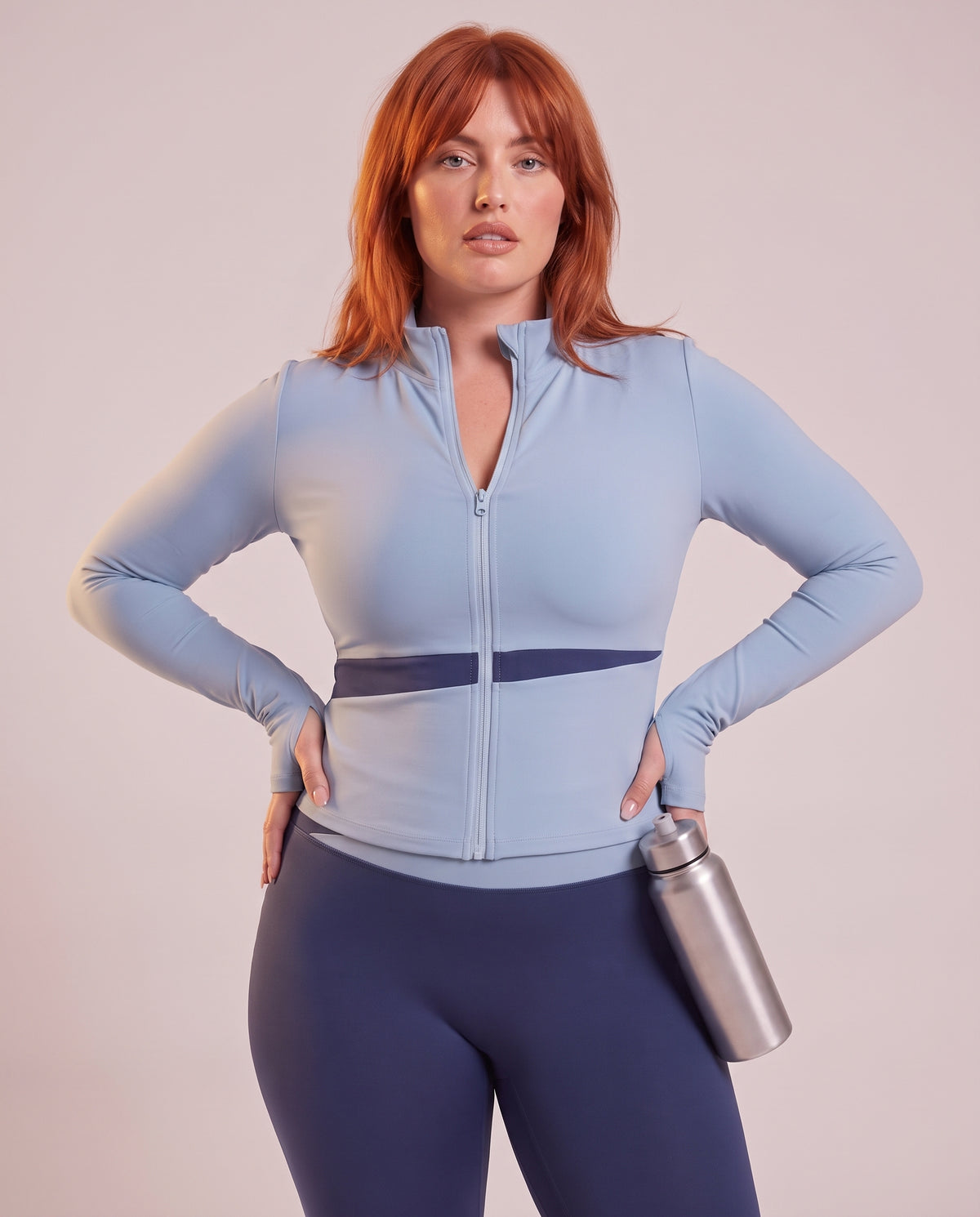 "Stripe" 3-piece set: top, rash guard & leggings