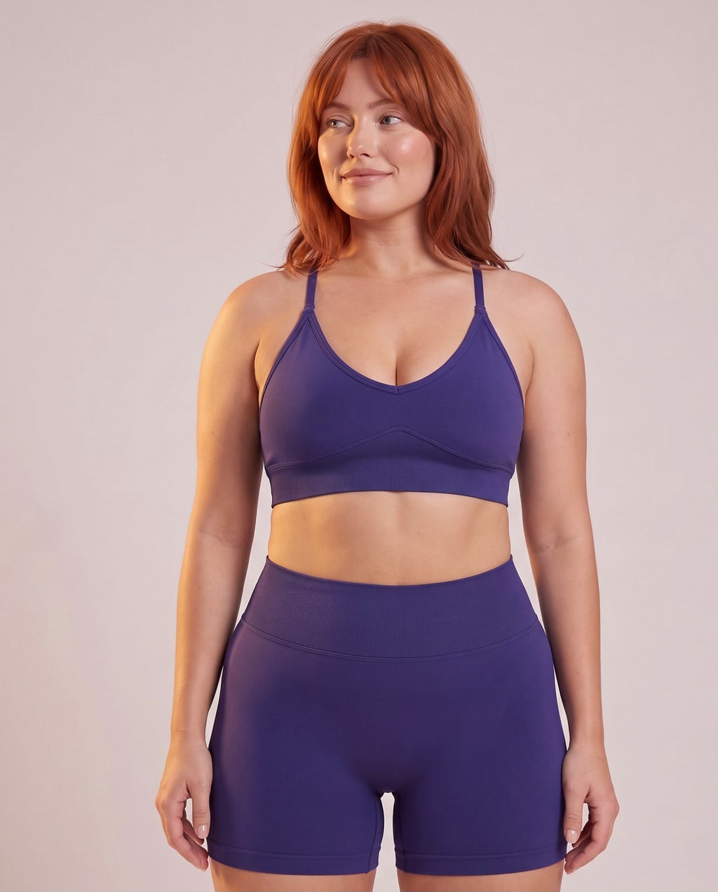 "Base" 2‑piece set: sports bra & shorts