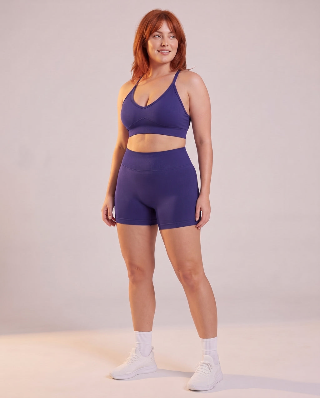 "Base" 2‑piece set: sports bra & shorts