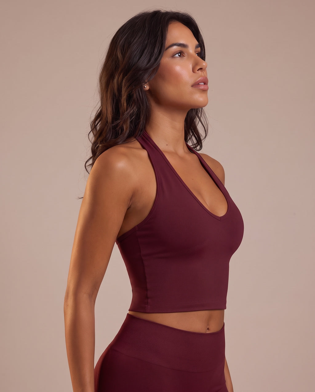 "Base" sculpting halter tank top