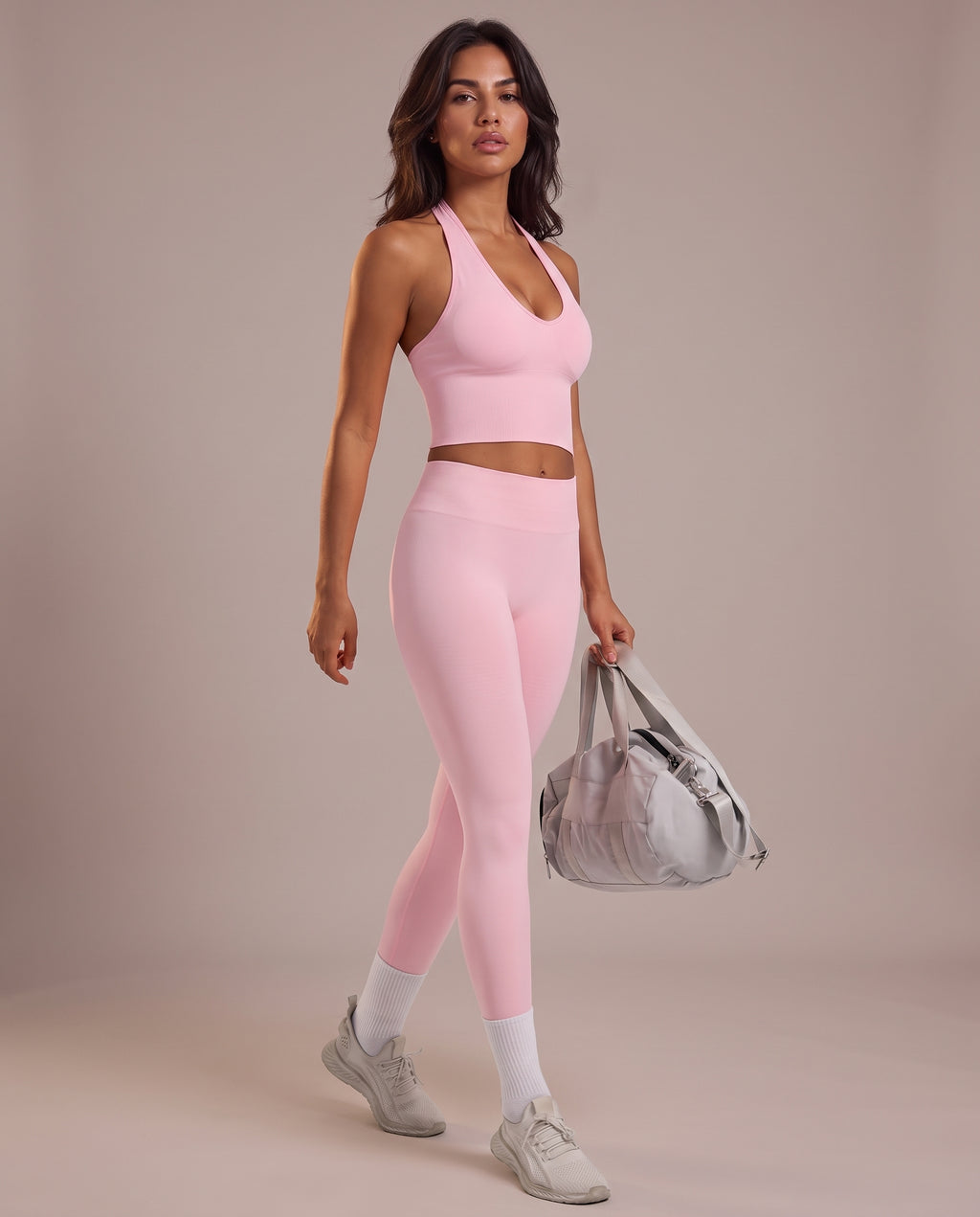 "Base" sculpting halter tank top