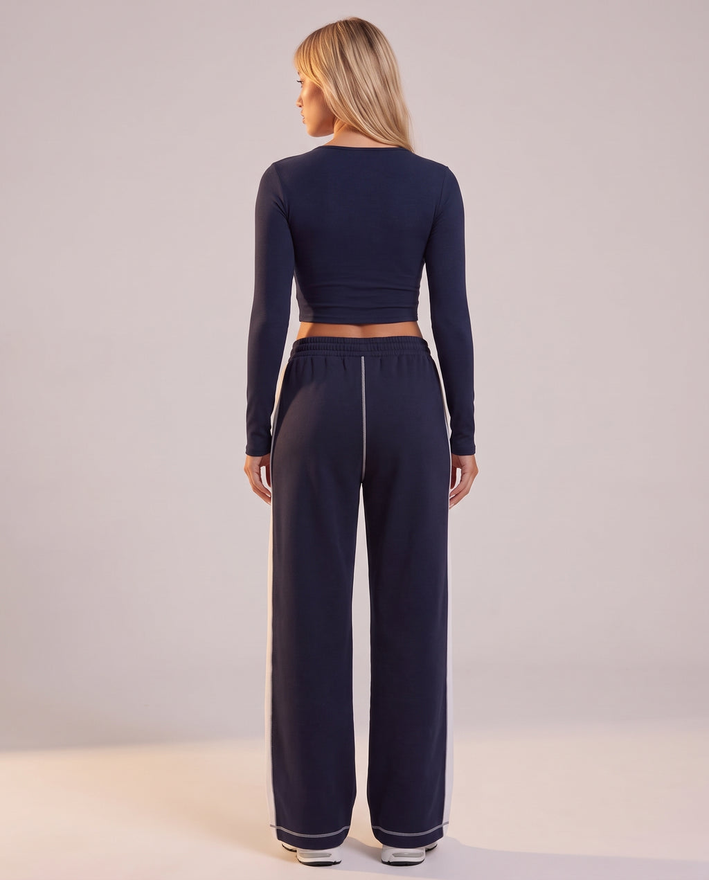 "Stripe" 2‑piece set: long-sleeve top & pants