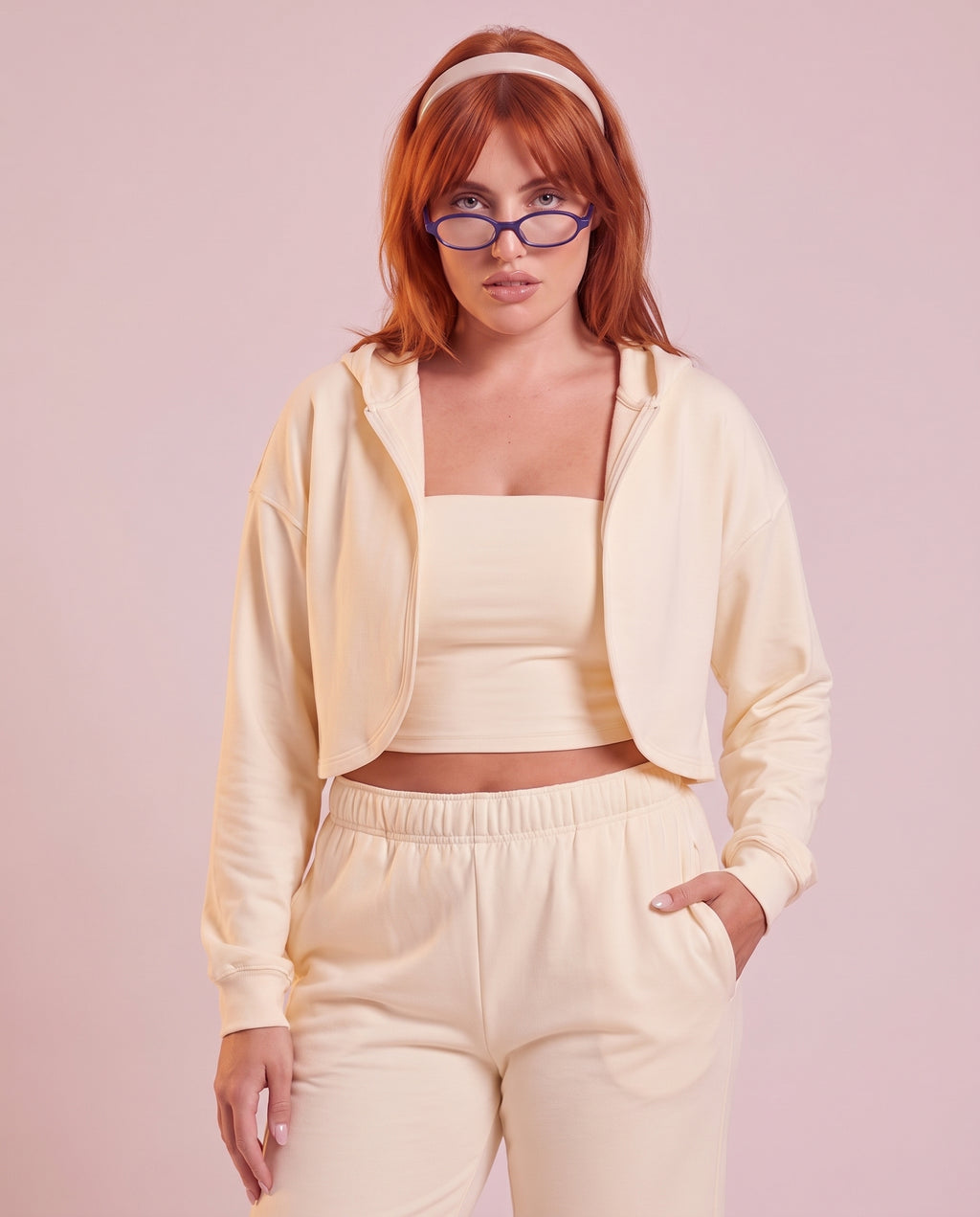 "Fluid" relaxed-fit pants