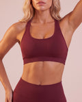 "Base" sculpting halter sports bra