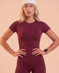"Base" quick-dry short-sleeve jumpsuit