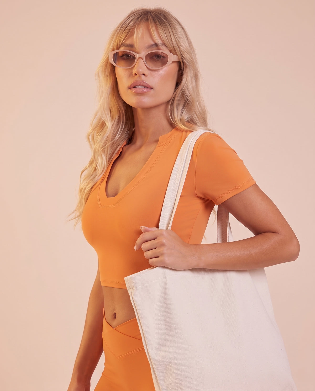"Base" v-neck t-shirt