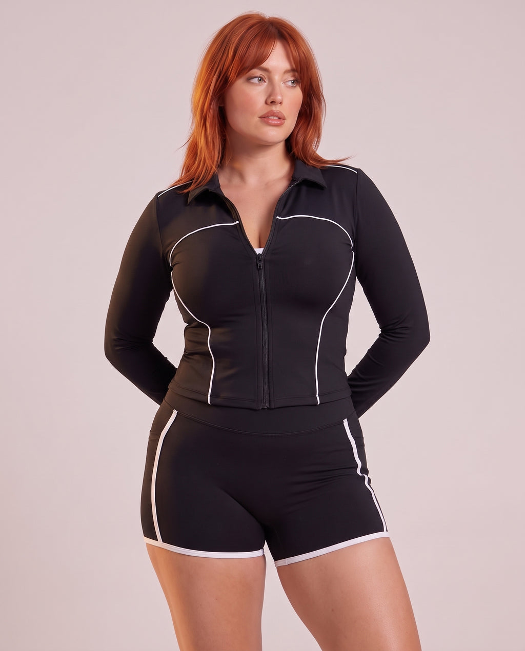 "Line" shaped rash guard