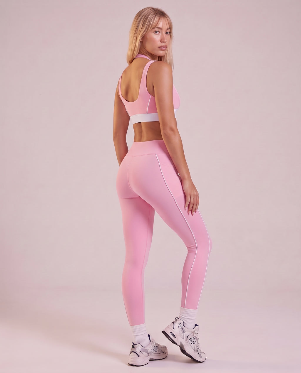 "Line" сolor‑block seamed leggings