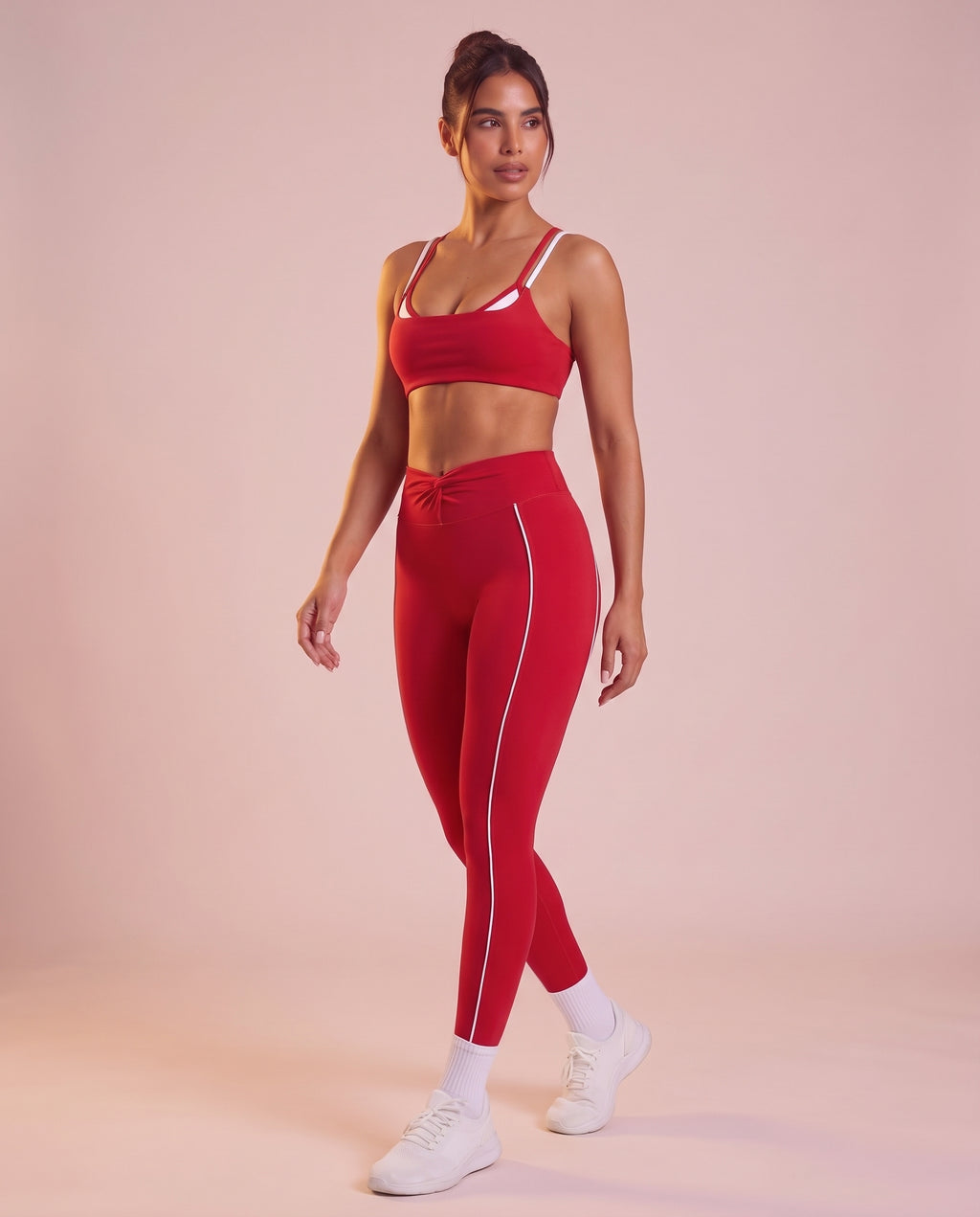 "Line" crossover waistband leggings