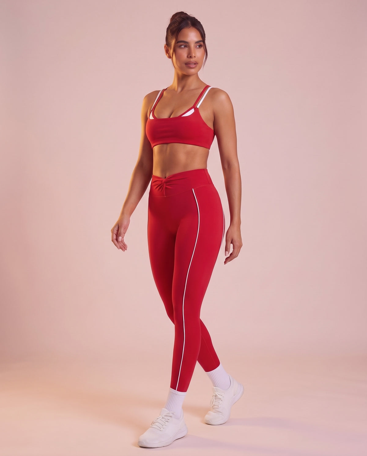 "Line" crossover waistband leggings