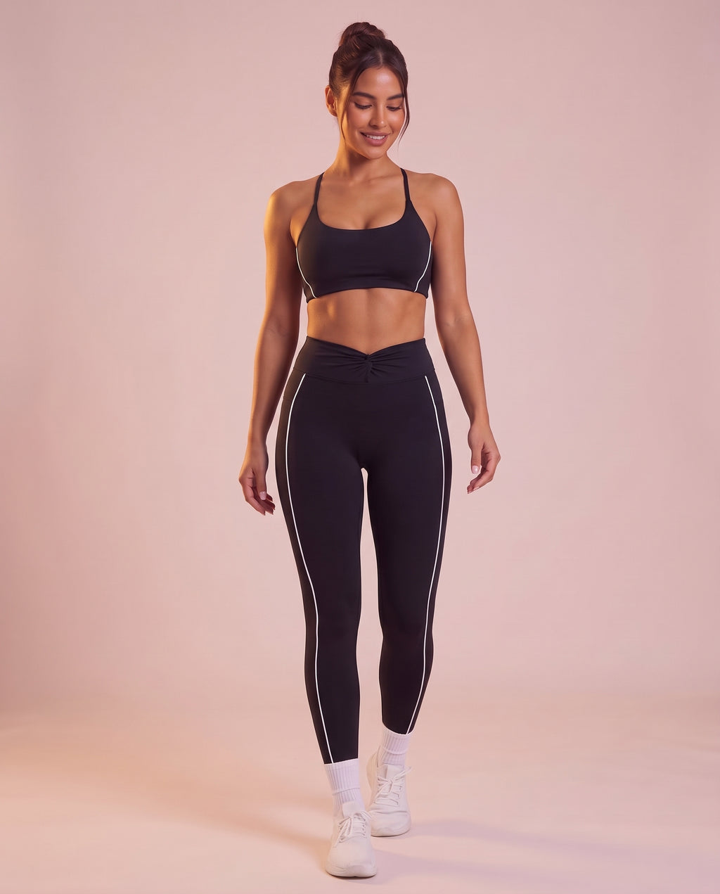 "Line" crossover waistband leggings