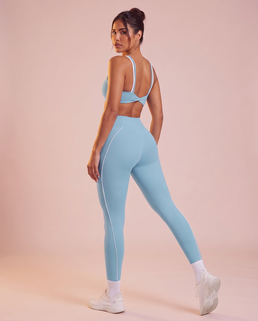 "Line" crossover waistband leggings