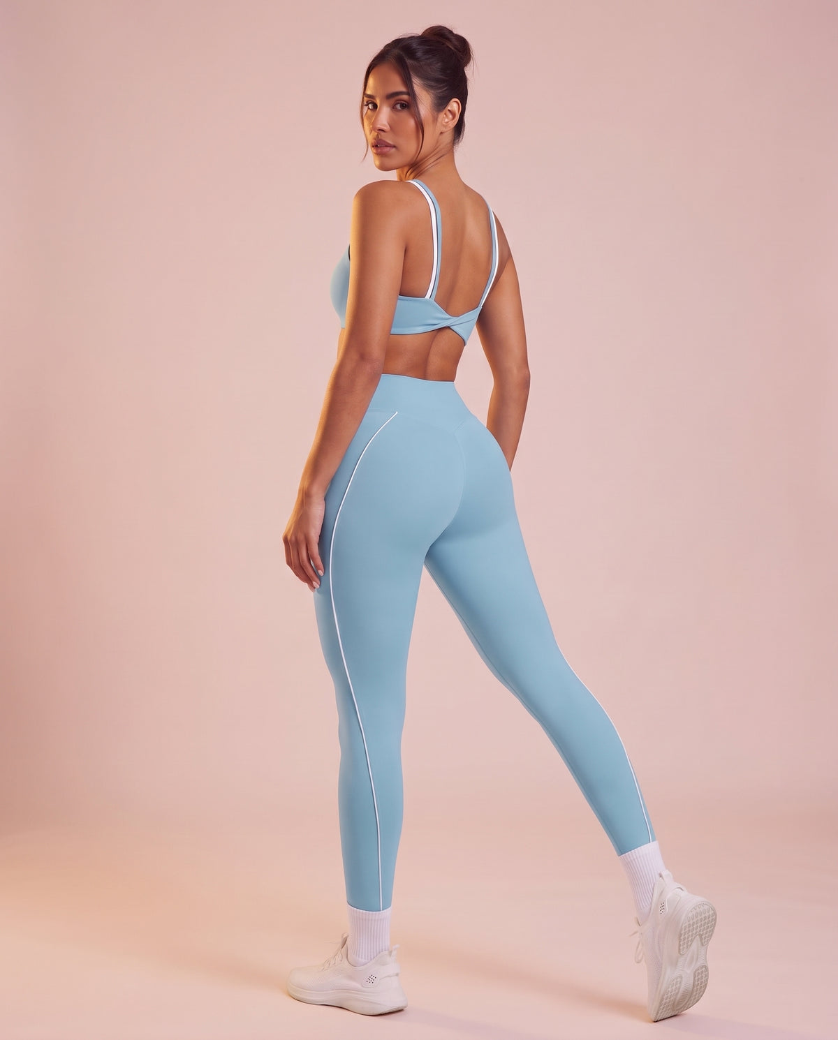 "Line" crossover waistband leggings