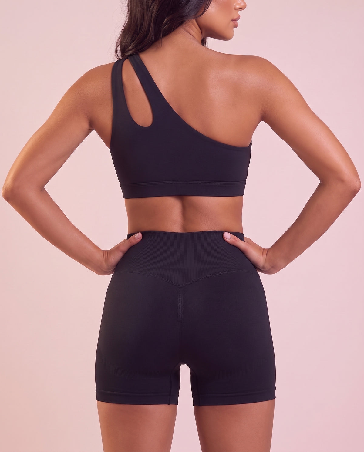 "Base" sculpting high-waist shorts
