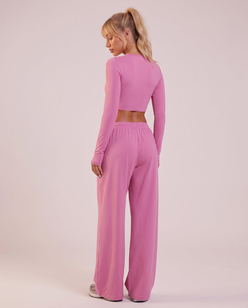"Fluid" 2‑piece set: long-sleeve top & pants