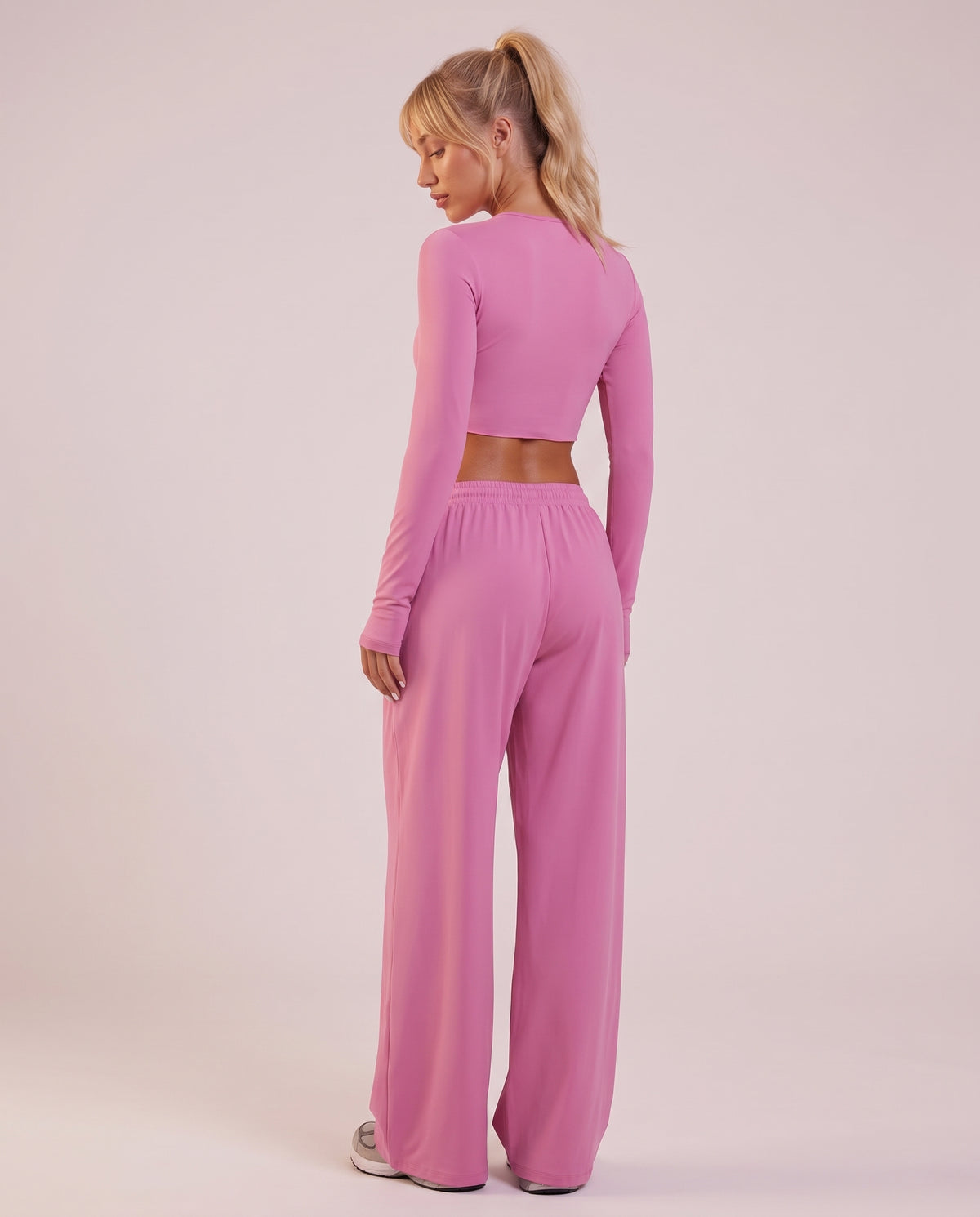 "Fluid" 2‑piece set: long-sleeve top & pants