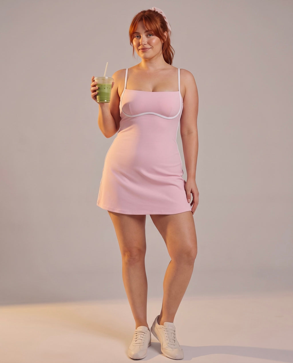 "Line" color-block mini dress
