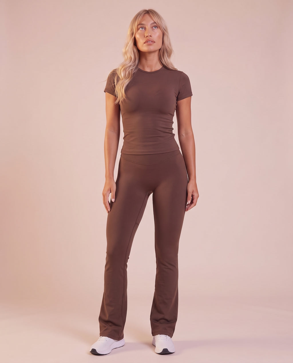 "Base" flare-leg shaping pants