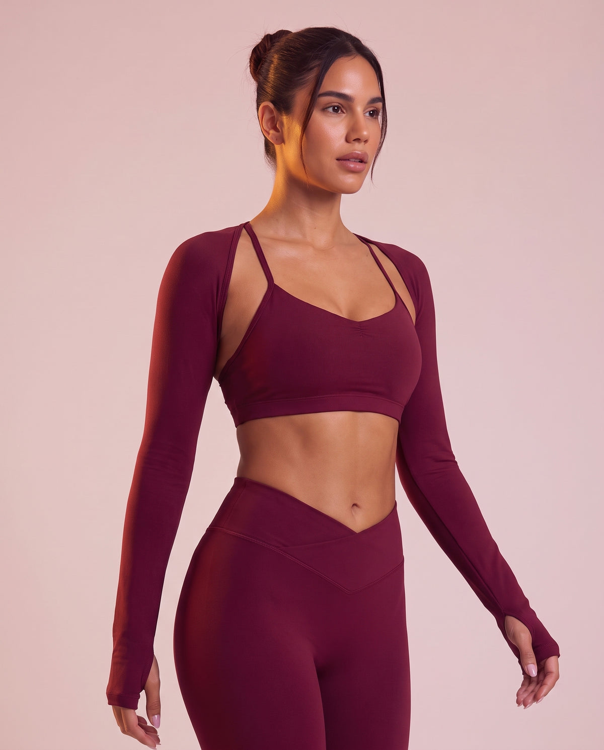 "Contour" shaping open-back jumpsuit