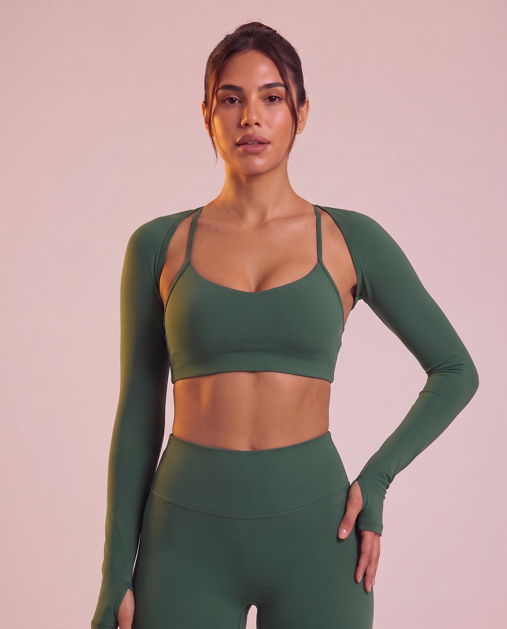 "Contour" shaping open-back jumpsuit