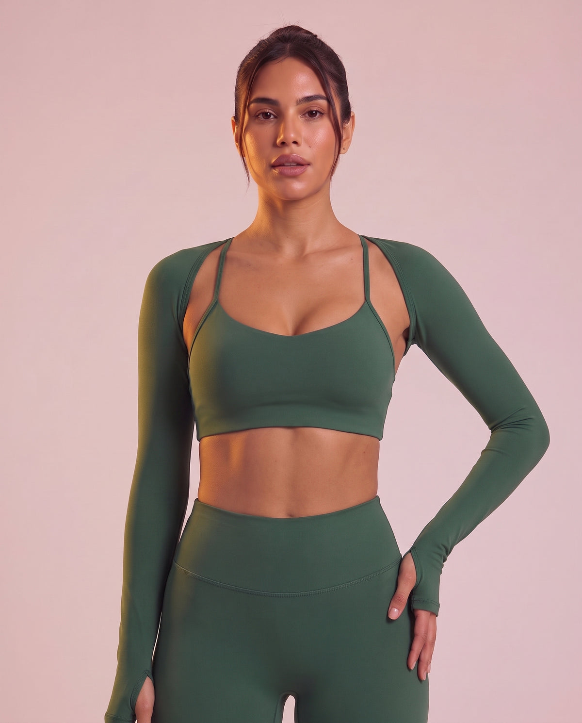 "Contour" shaping open-back jumpsuit
